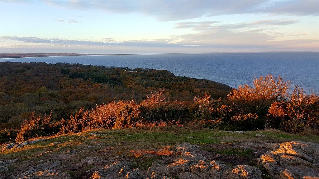 Stenshuvud National Park skåne dawn sunset autumn top mountain view